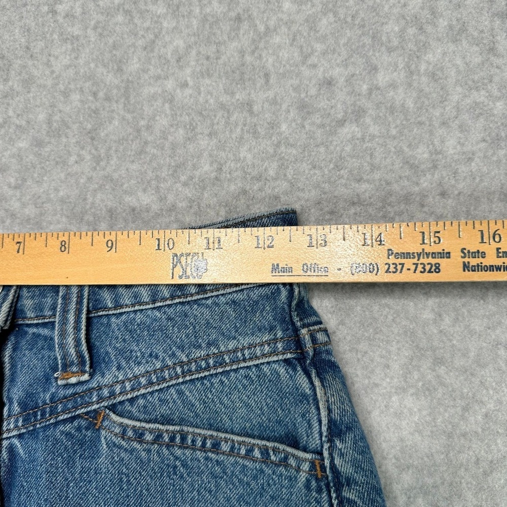 Madewell Stretch Denim A-Line Button Fly Mini Skirt Size 23 Blue - Picture 7 of 9